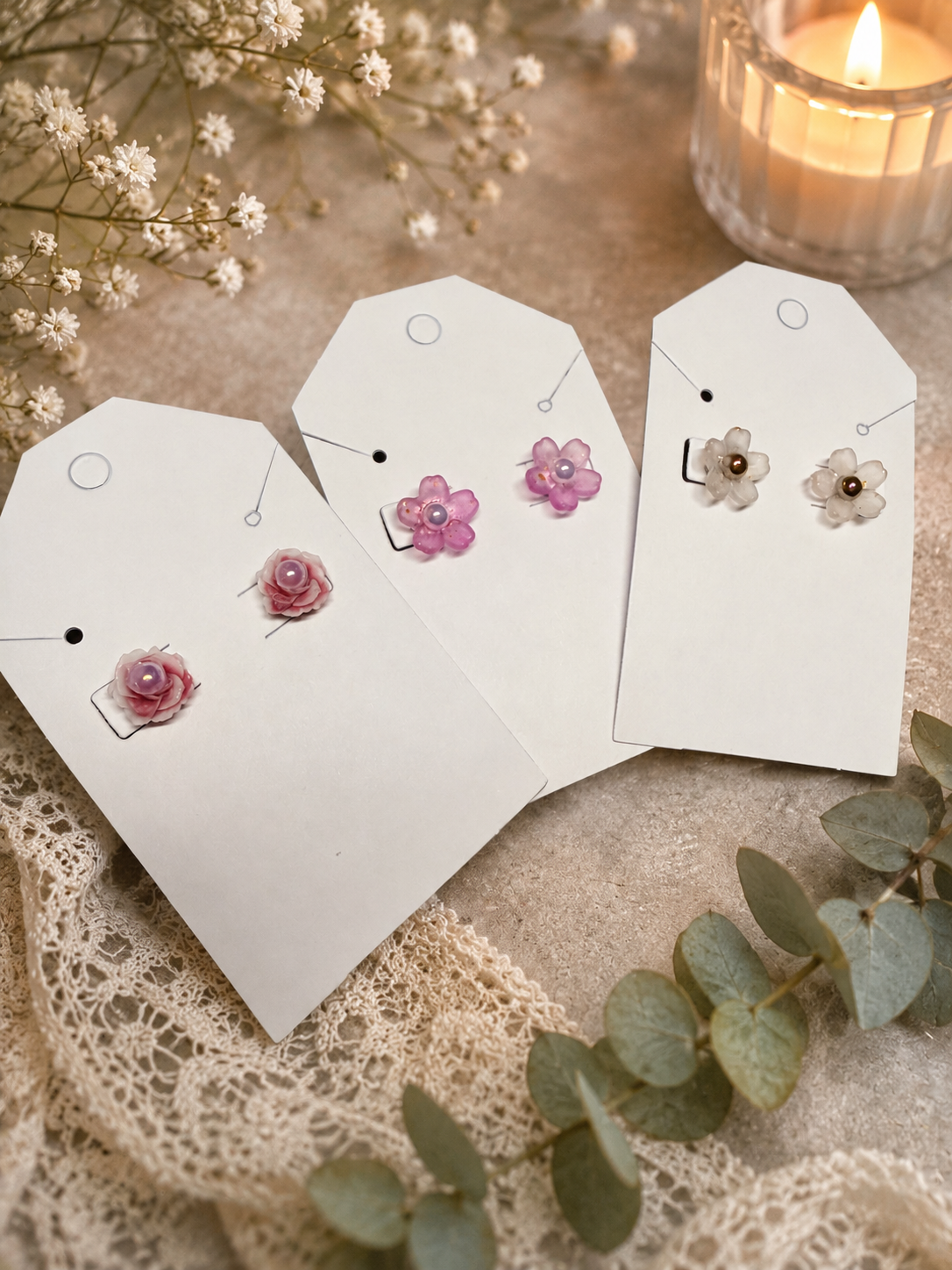 Poppies “stud” earrings