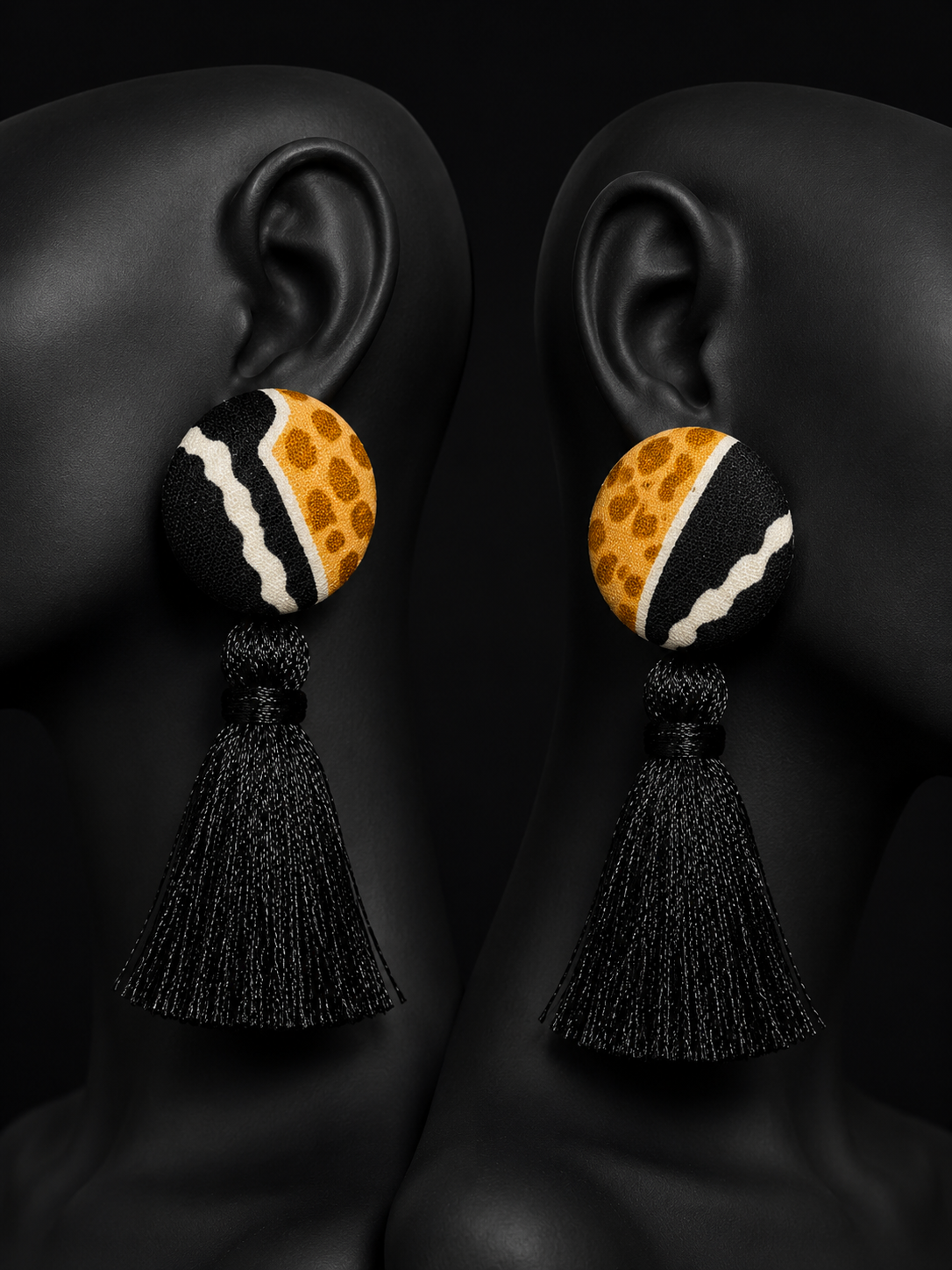 Print Tassel Earrings