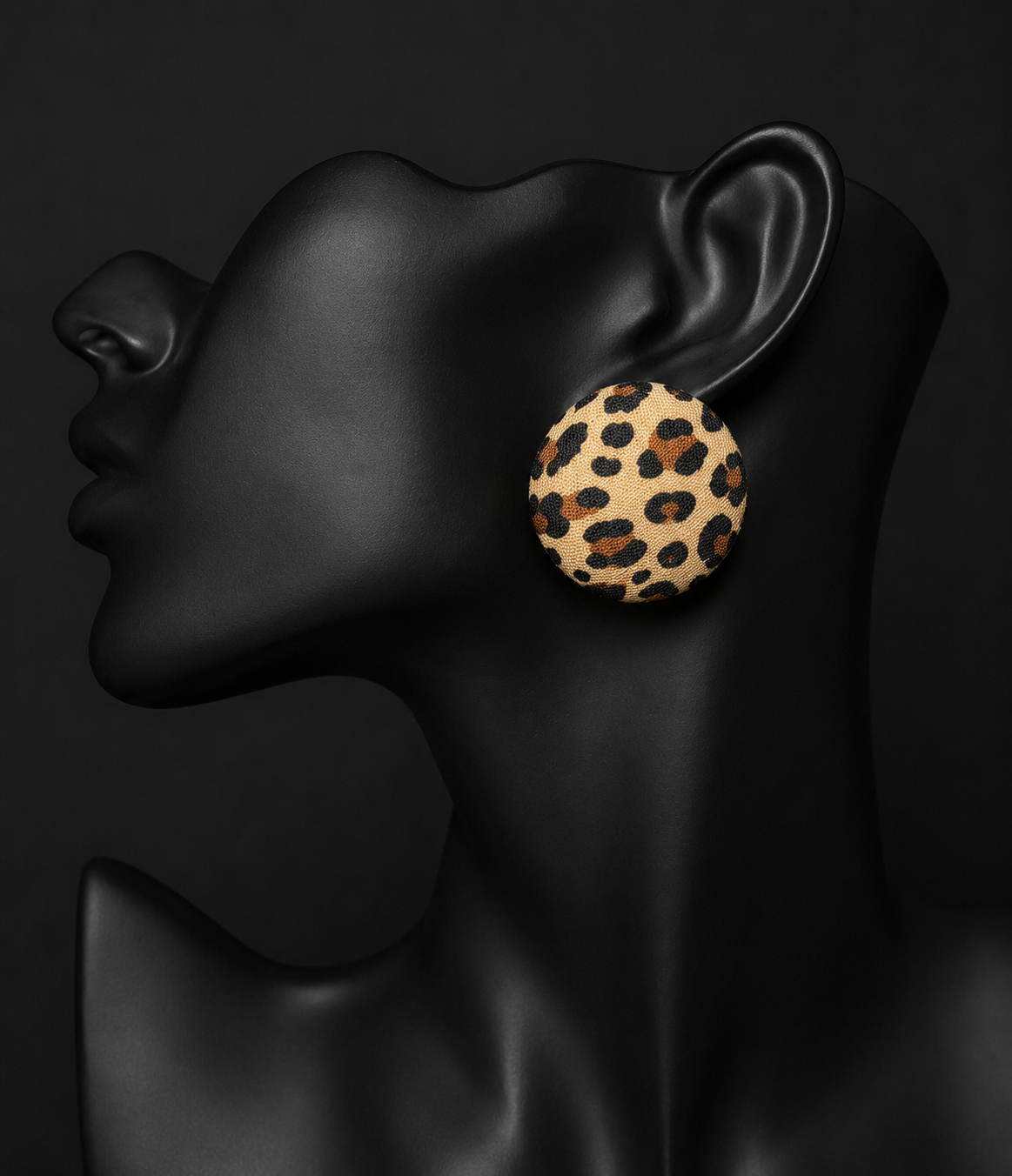 Leopard Print Statement Earrings