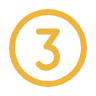 Number three inside a gold circle