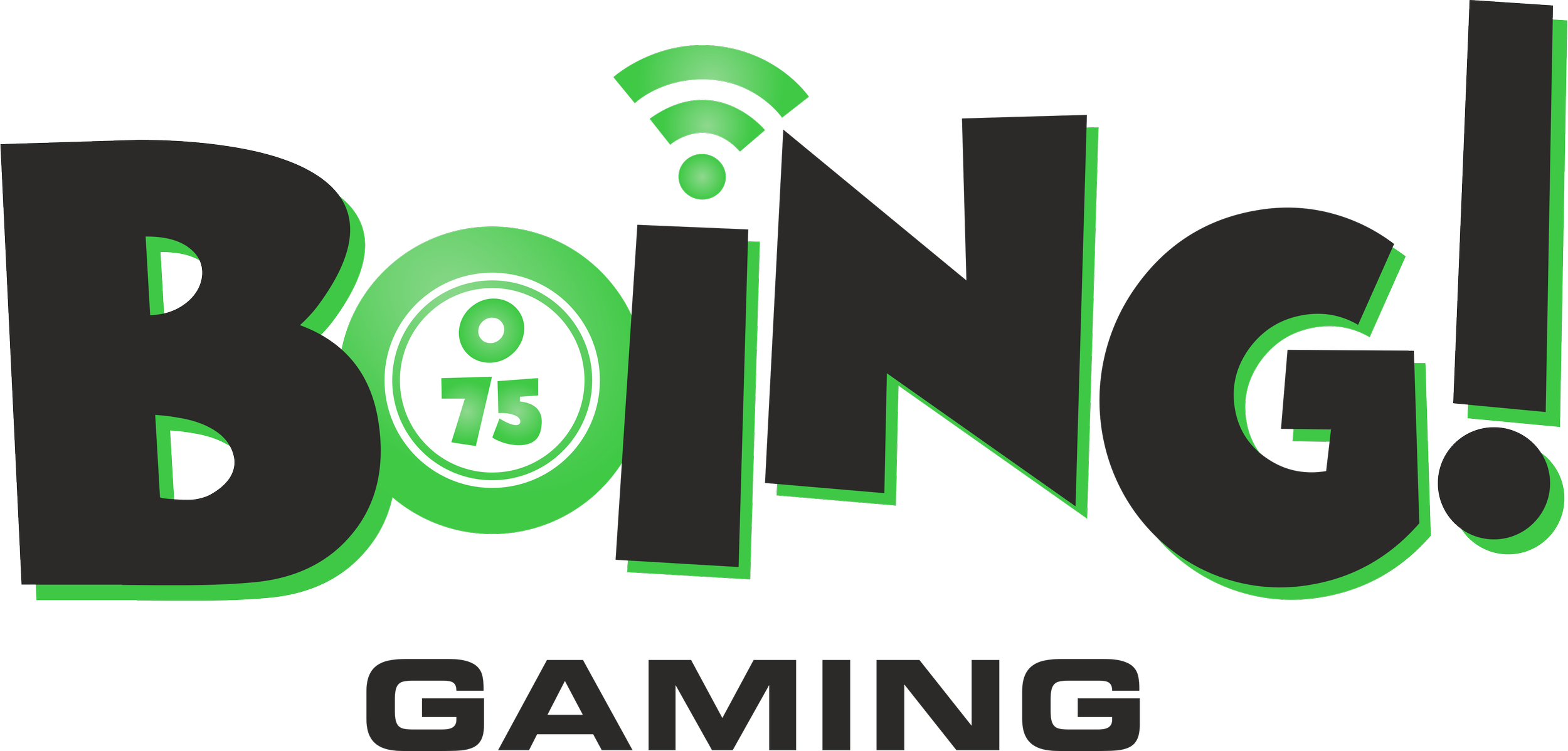 Colorful logo with the words 'BLOCKS!' in bold black letters with green and white accents, and the text '75' inside a green circle, signifying the 75th anniversary of a gaming brand, with the word 'GAMING' partially visible below.