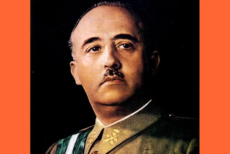 Portrait of Francisco Franco, who revived the Camino as a national symbol
