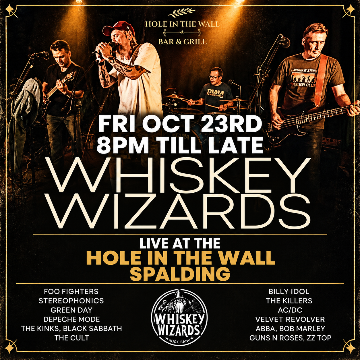 Live Music in Spalding: Whiskey Wizards at The Hole in the Wall