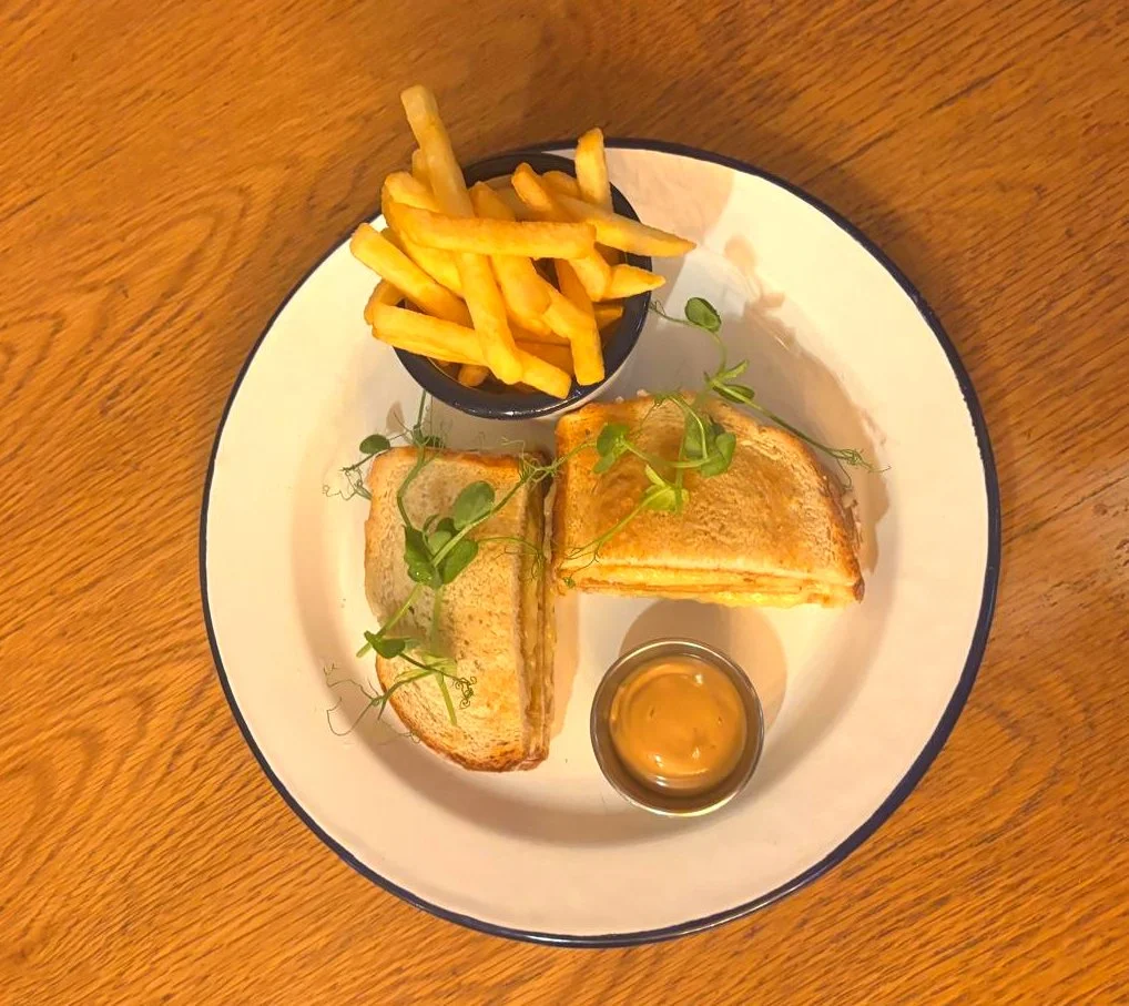 🧀 CHEESY DOES IT! 🤤

Cheddar and Marmite&hellip; a match made in toasted sandwich heaven! 🔥

Love it or hate it, one thing&rsquo;s for sure &mdash; this little beauty is hard to resist! 😍

Golden, cheesy, Marmite-y goodness, served with chips and