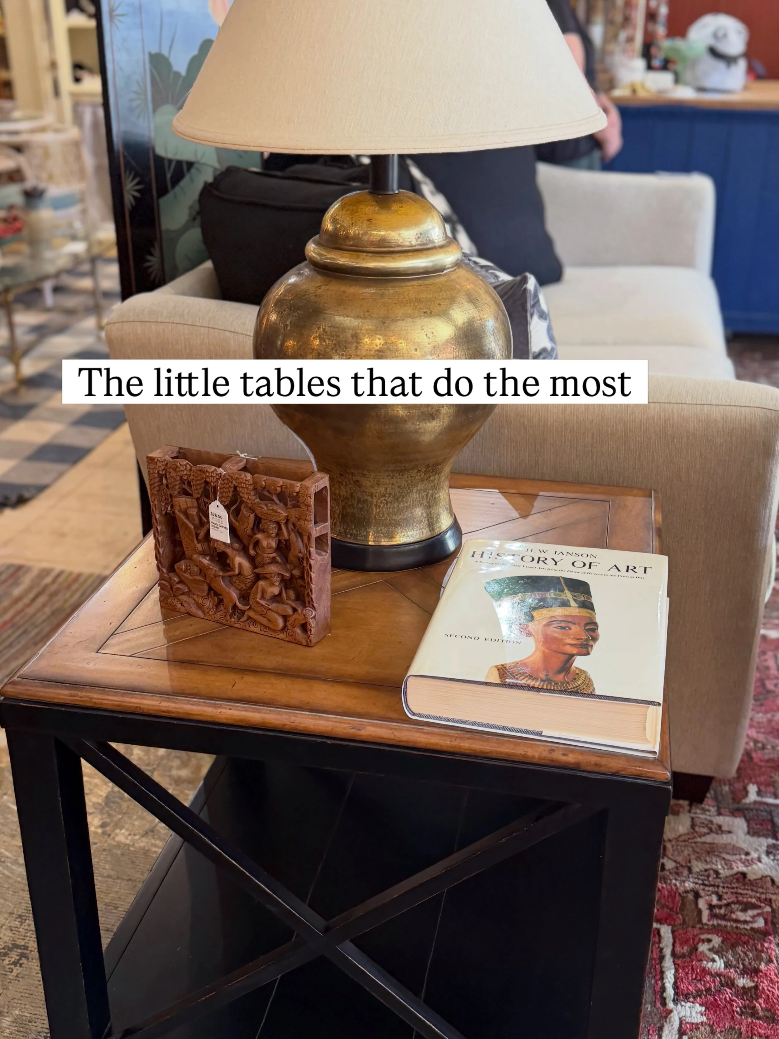 We have a soft spot for the smaller tables.

The ones that hold the lamp, the drink, the stack of books, the vase, the catch-all tray&hellip;

Here are a few from around the shop right now. Tell us which one you&rsquo;d pick.

Crossroads Troy
113&nda