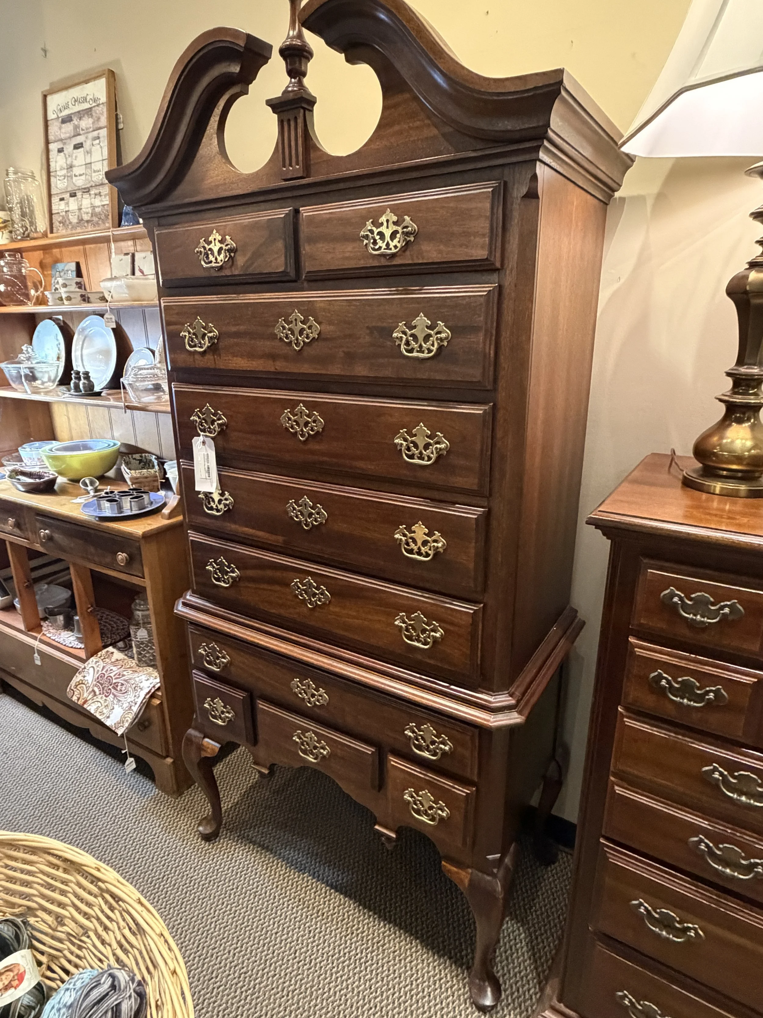 Mahogany Tall Boy $320