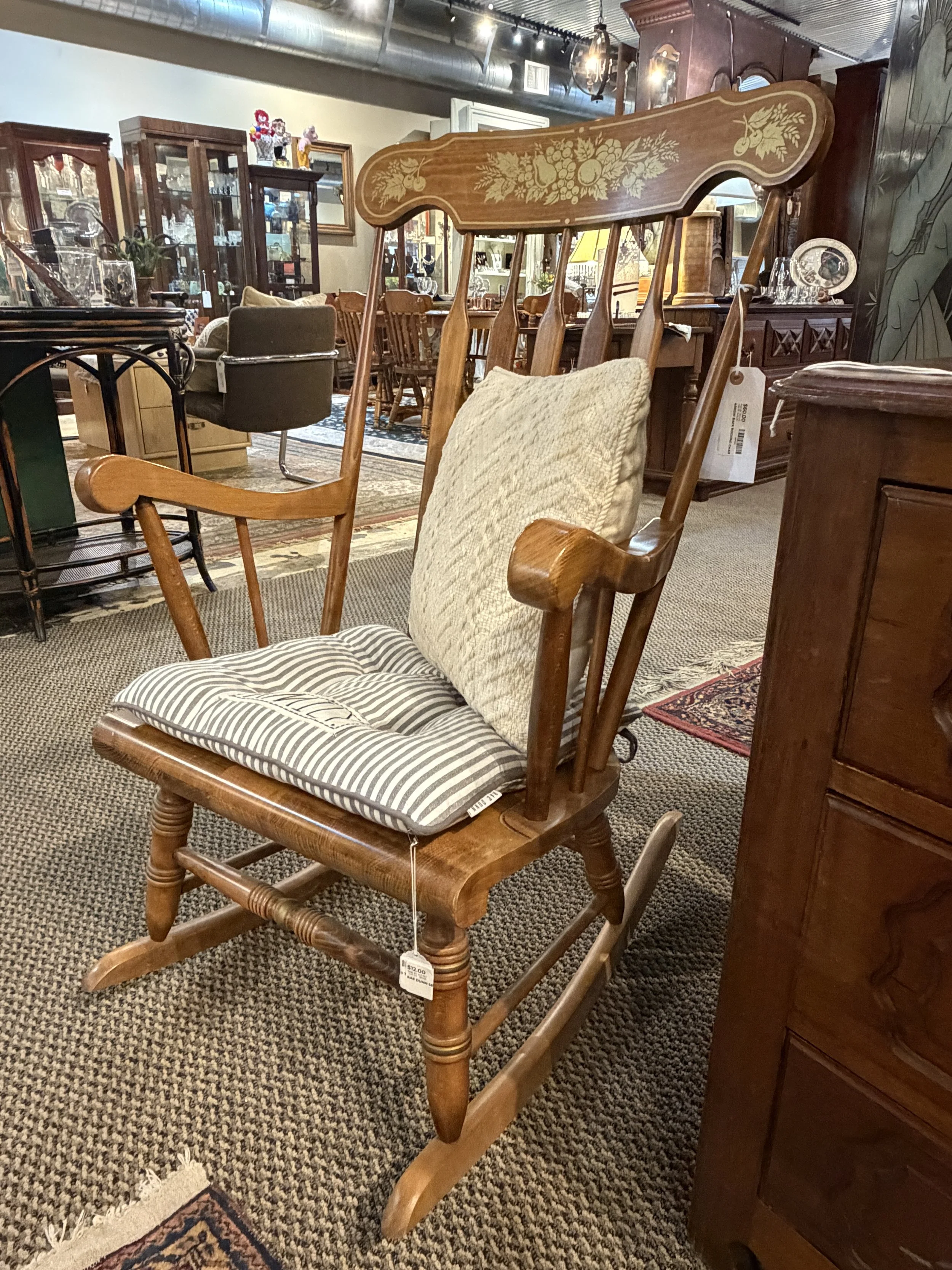 Arrow Back Rocking Chair $60