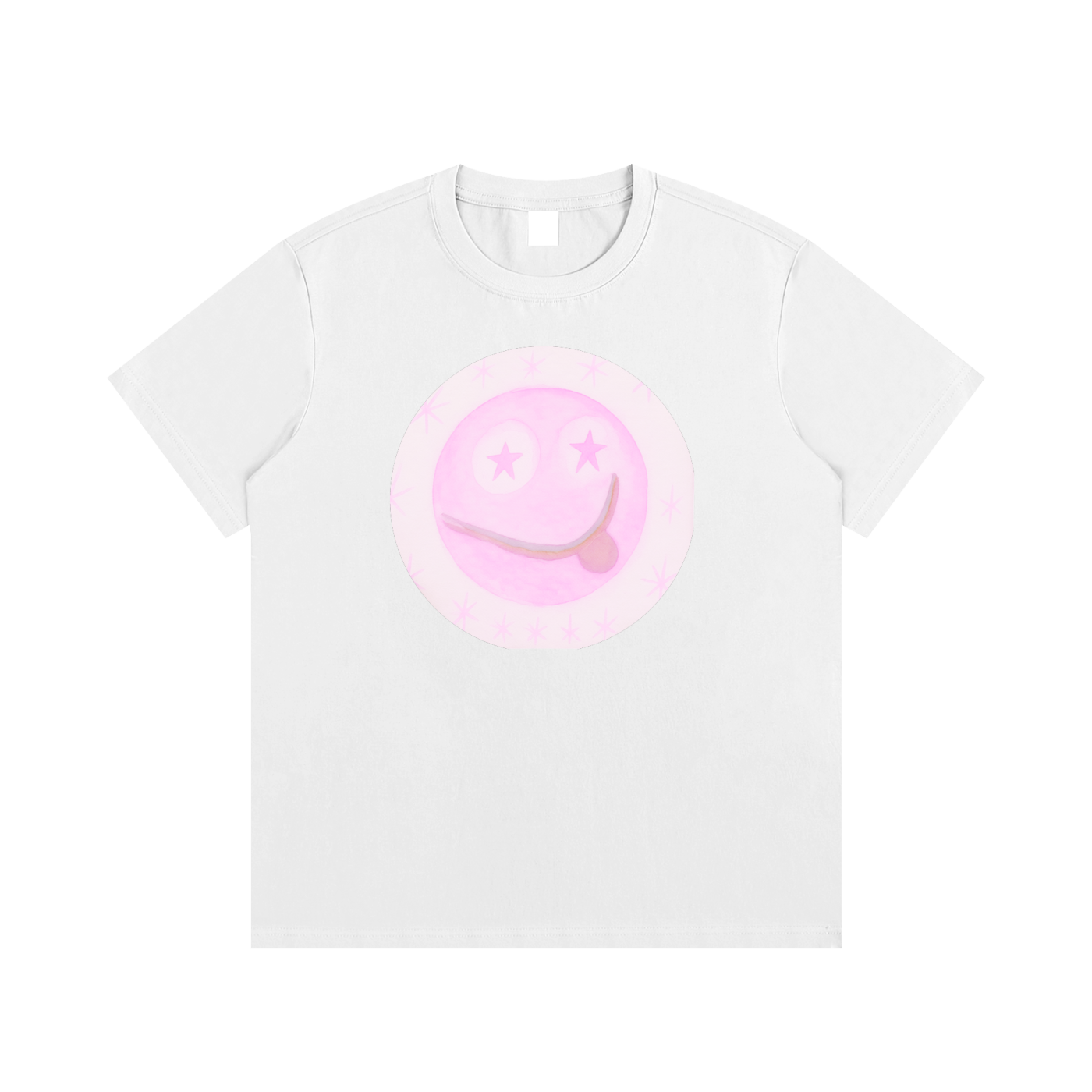 Mary's Starry Smiley Adult Cotton T-Shirt