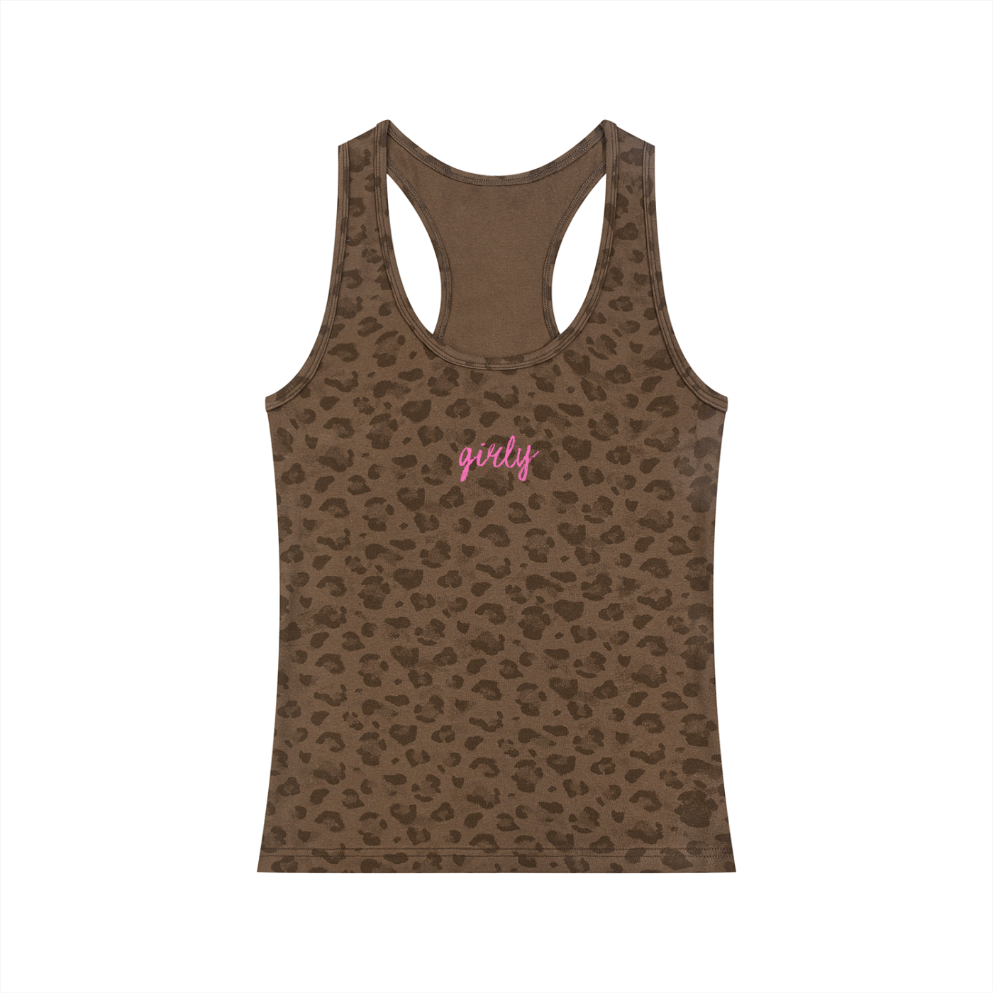 girly leopard print tank