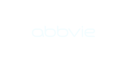 Company logo with the text 'abbvie' in light blue.