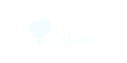 The Otsuka logo with a stylized, light-colored circular icon and the word 'Otsuka' in white on a black background.