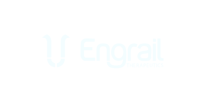 Logo for Engrail Therapeutics with stylized 'U' and company name.