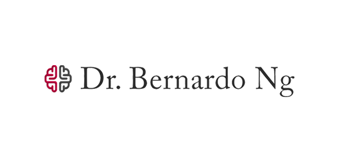 Logo with a stylized cross symbol and the text 'Dr. Bernardo Ng'.