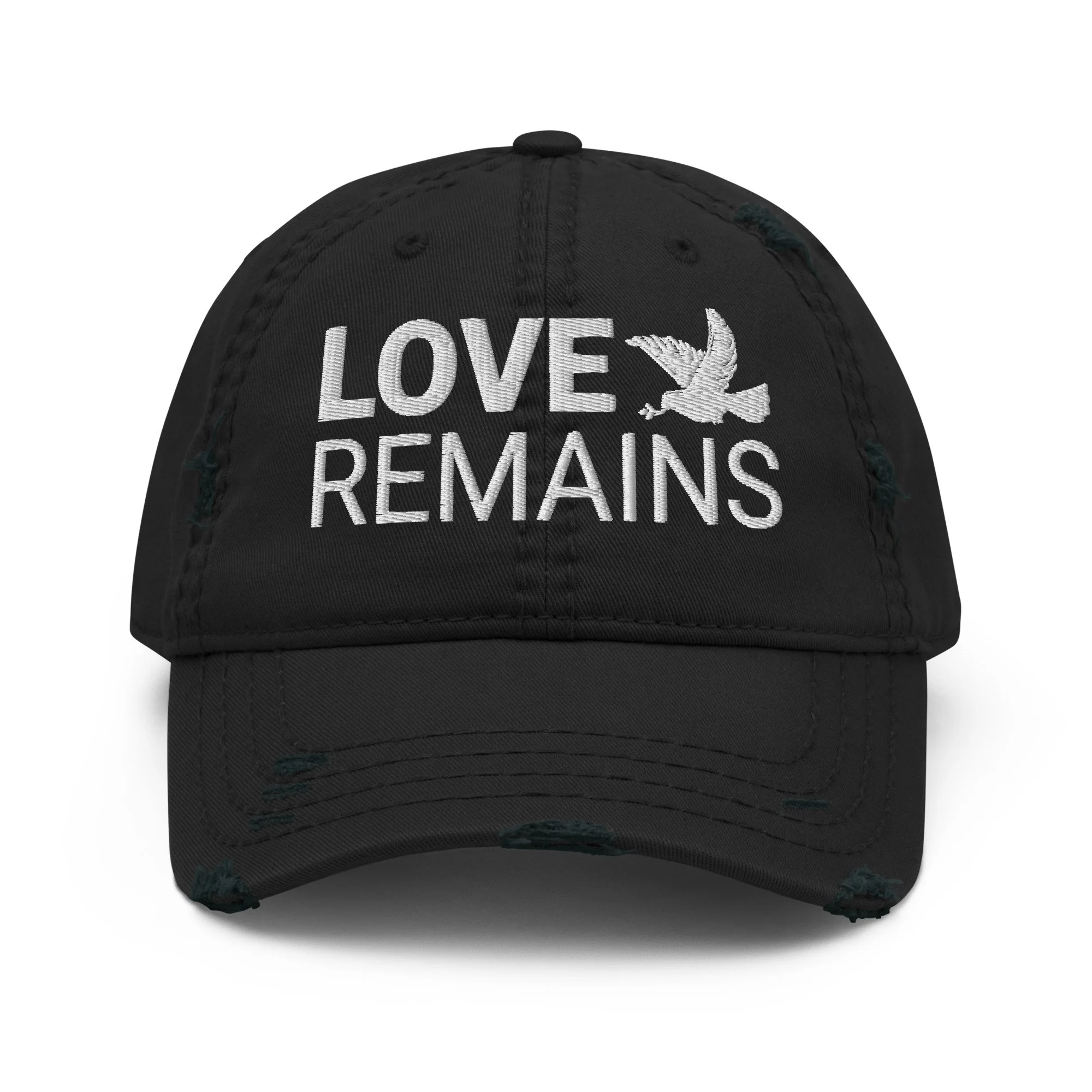Love Remains | Embroidered Distressed "Dad" Hat