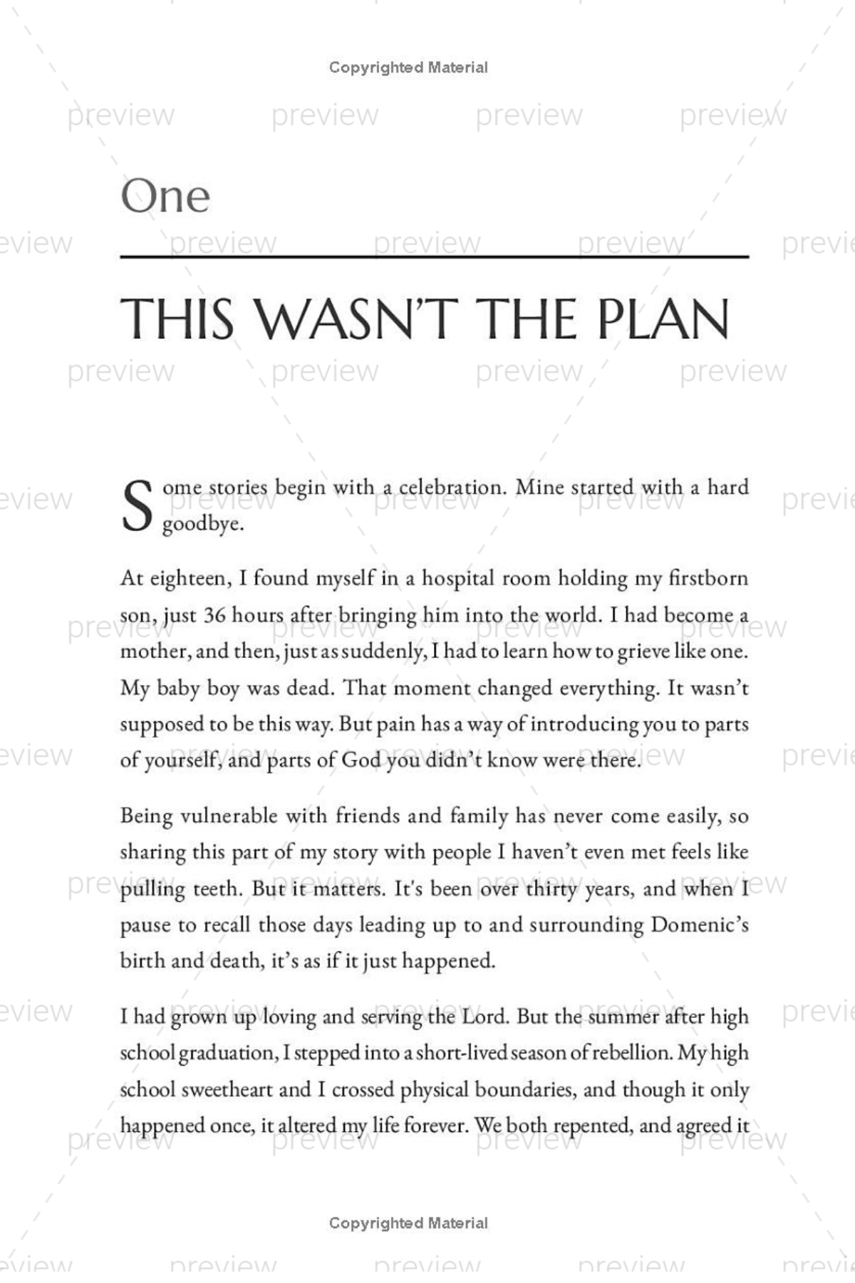Preview of Chapter One from Right Where You Are by Lisa Catalano, introducing hope and trusting God through life's unexpected seasons.