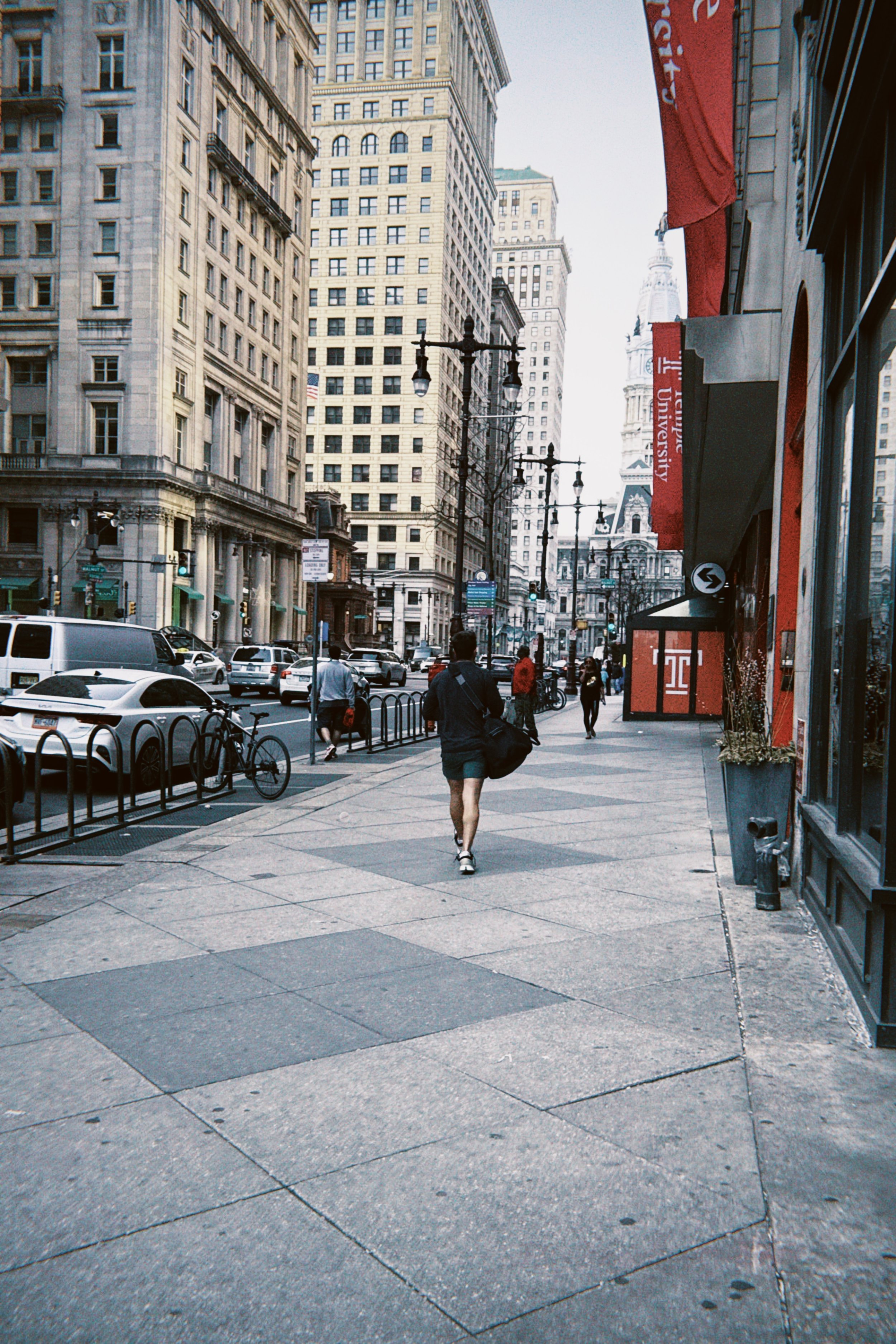 philadelphia, pa ; man walking