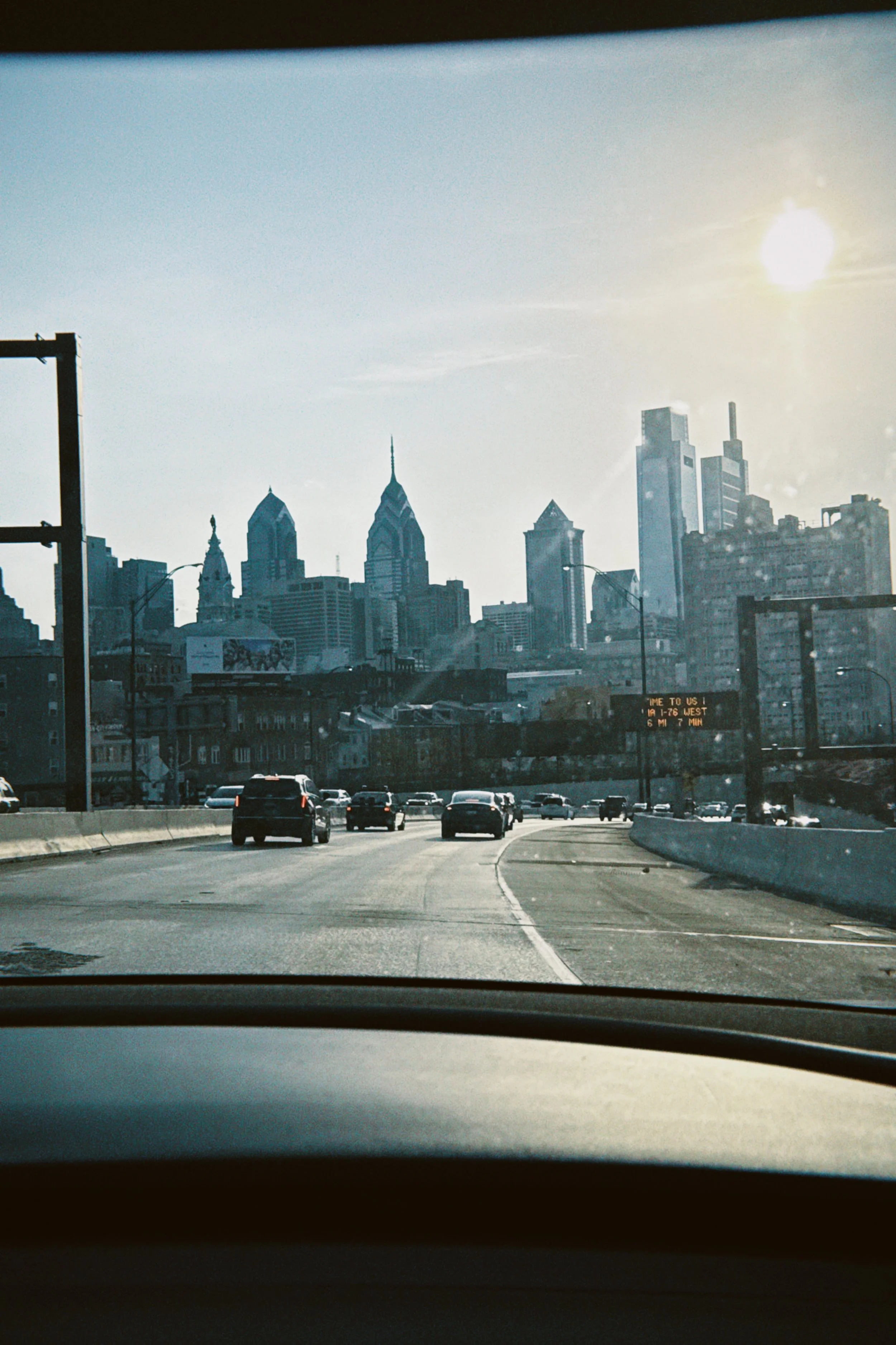 view from the passengers seat