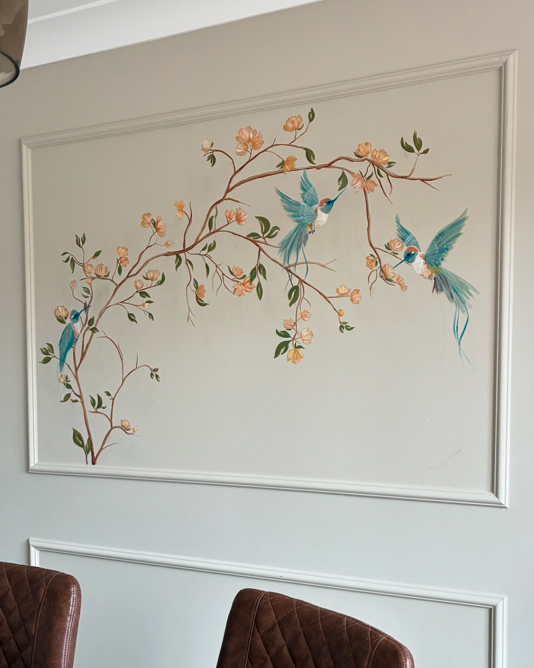 Hummingbird mural