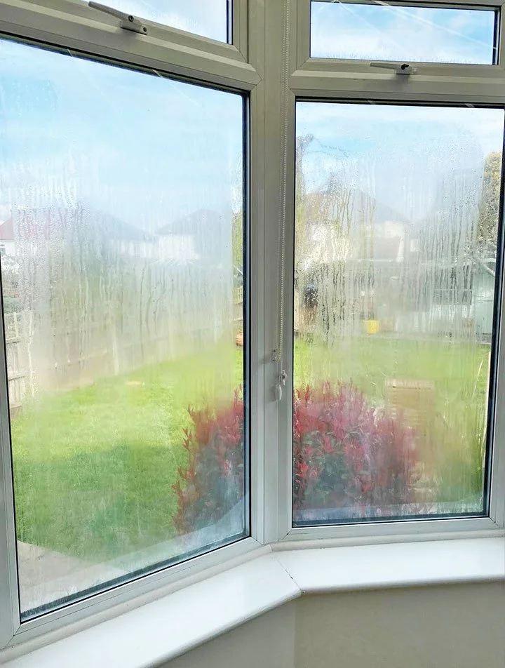 Moisture building between glass panes, needing a replacement