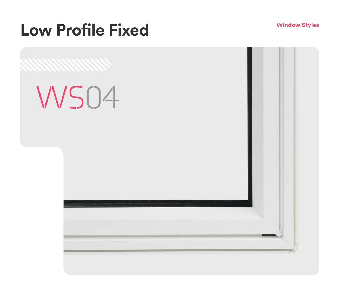 KV custom low profile fixed windows with specifications for bruce county homes