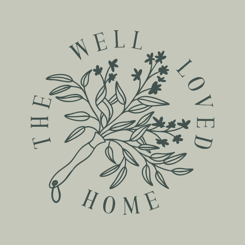 Logo with text 'The Well Loved Home' in a circular pattern.