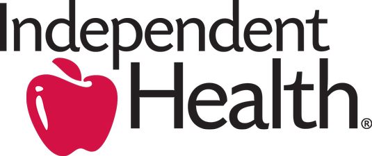 Independent Health logo with a red apple icon.