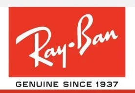 Ray-Ban logo with red background and 'Genuine Since 1937' text.