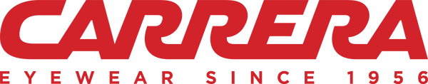 Carrera eyewear logo in red text on a white background