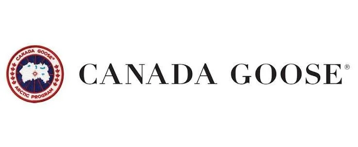Canada Goose logo with a circular emblem featuring a map of the Arctic and the text "Canada Goose Arctic Program".