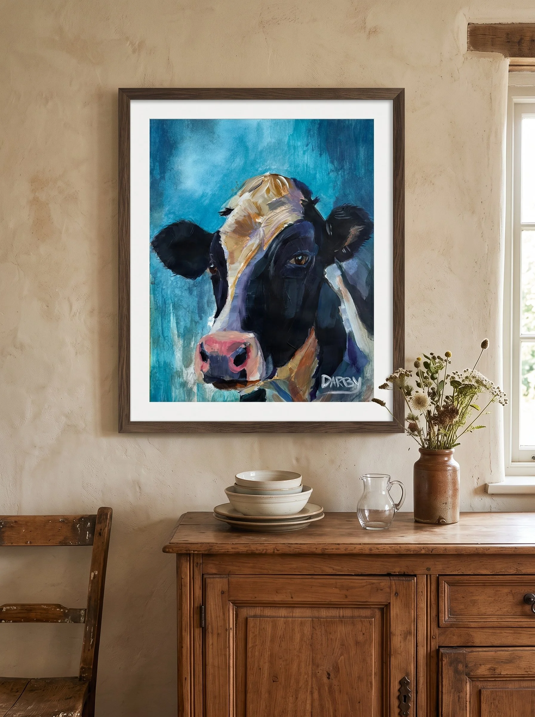 Seen (Holstein Cow) - Fine Art Print