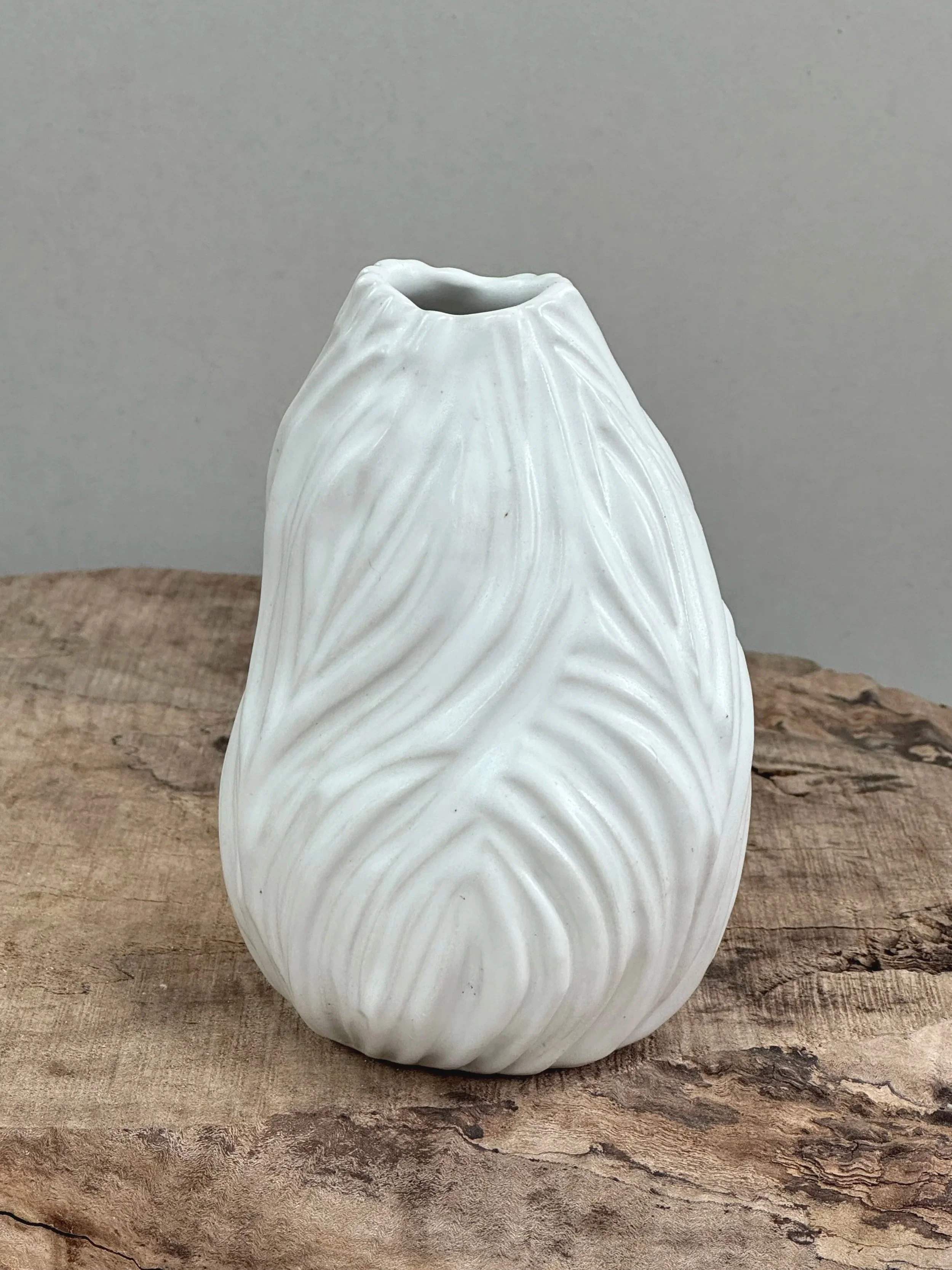 Carved Alabaster Bud Vase