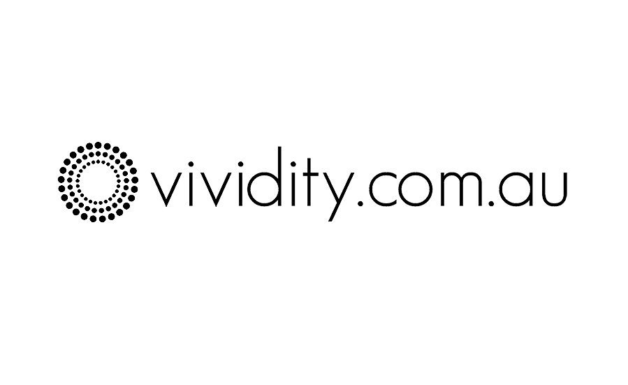 Company logo with a circle made of small dots followed by the text 'vividiy.com.au' in lowercase letters