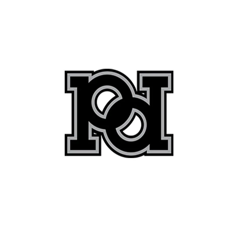 Black and gray interlocked DC Shoes logo on a white background.