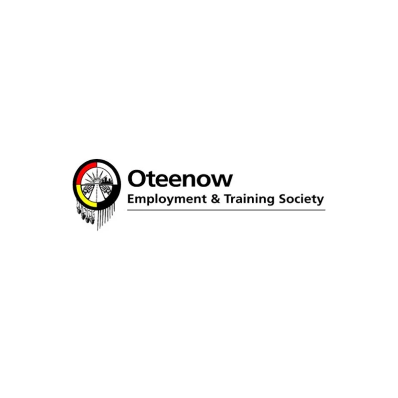 Oteenow Employment & Training Society logo with a circular symbol and a sailor's dreamcatcher design
