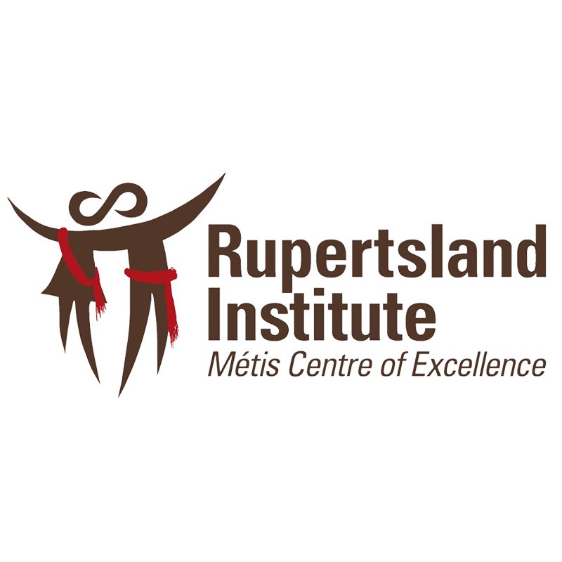Logo of Rupertsland Institute featuring stylized human figures with red scarves and the text "Rupertsland Institute Métis Centre of Excellence".