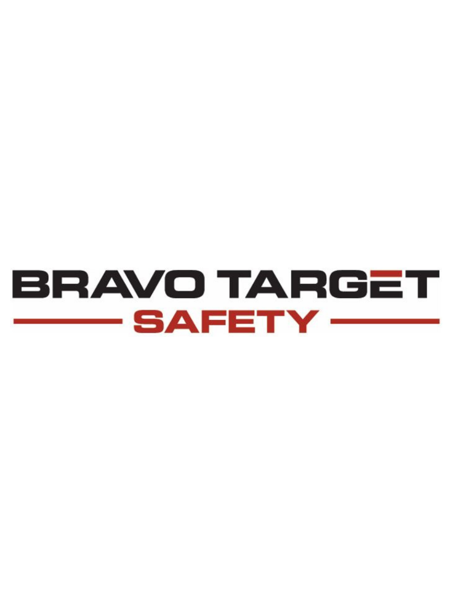 Bravo Target Safety logo with black and red text on a white background.