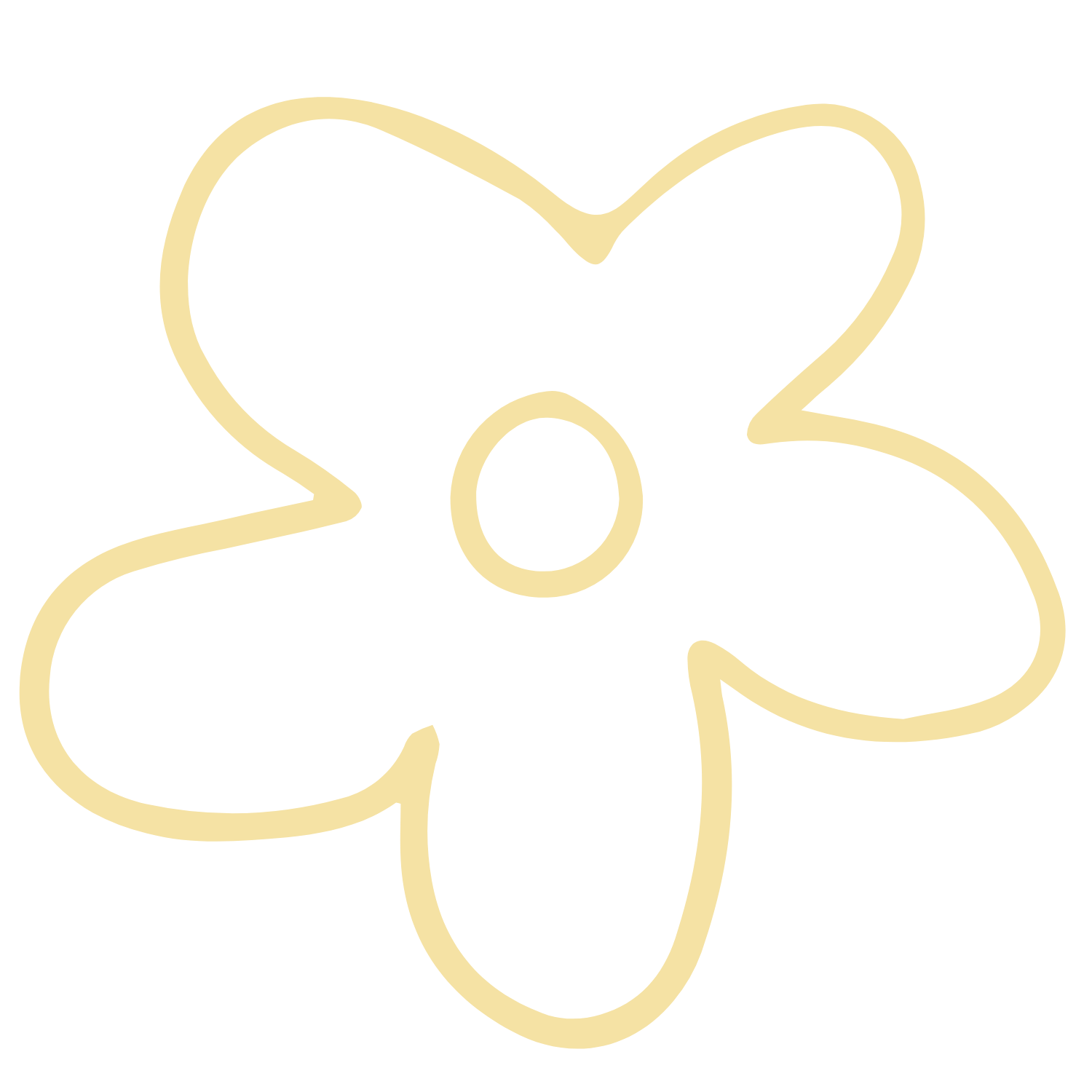 Drawing of a yellow flower