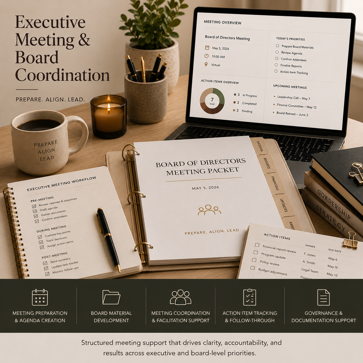 Executive Meeting & Board Coordination