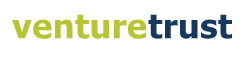 Venture Trust logo with the word 'venture' in green and 'trust' in navy blue.