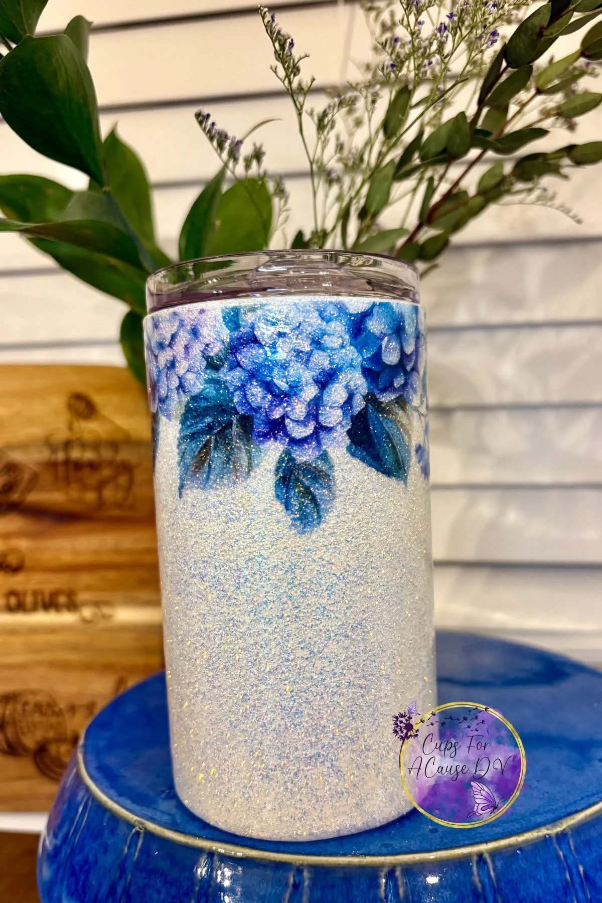 Blue Hydrangeas 12 oz