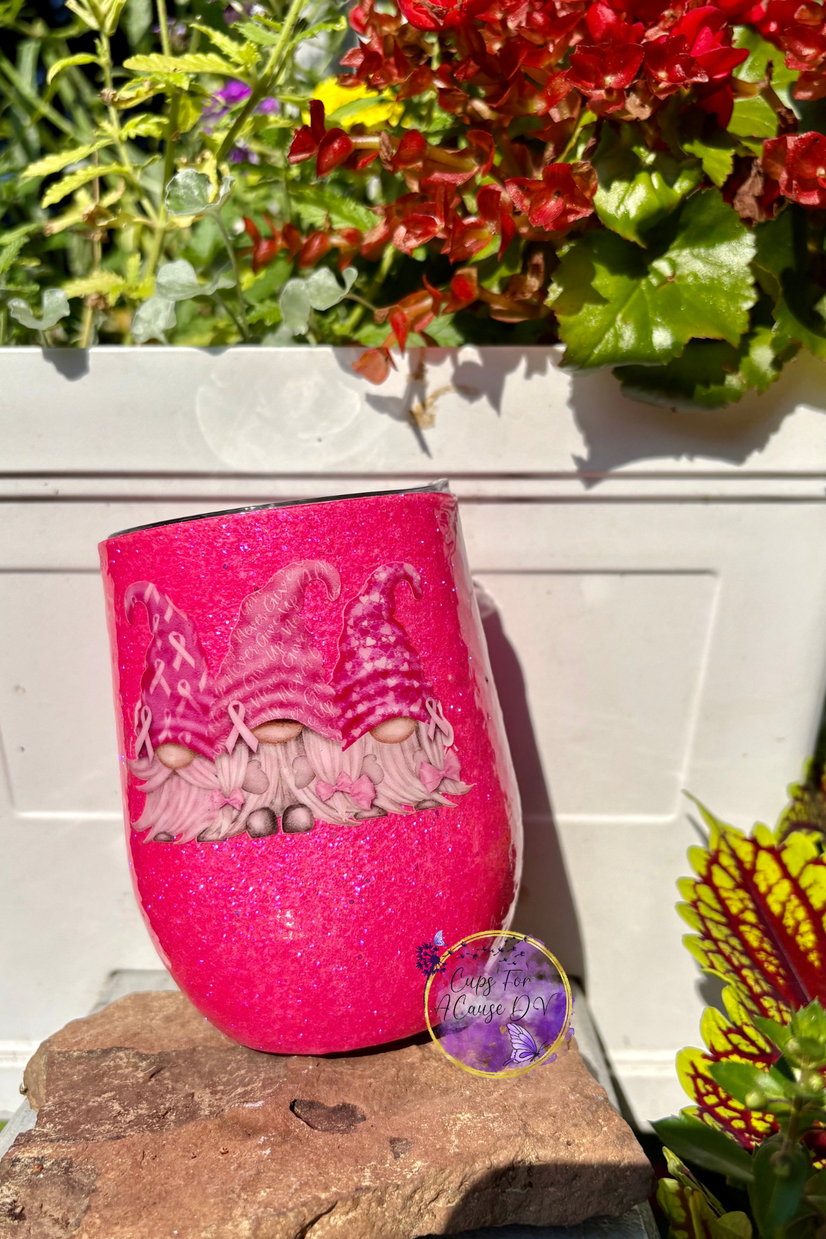 Breast cancer awareness gnomes