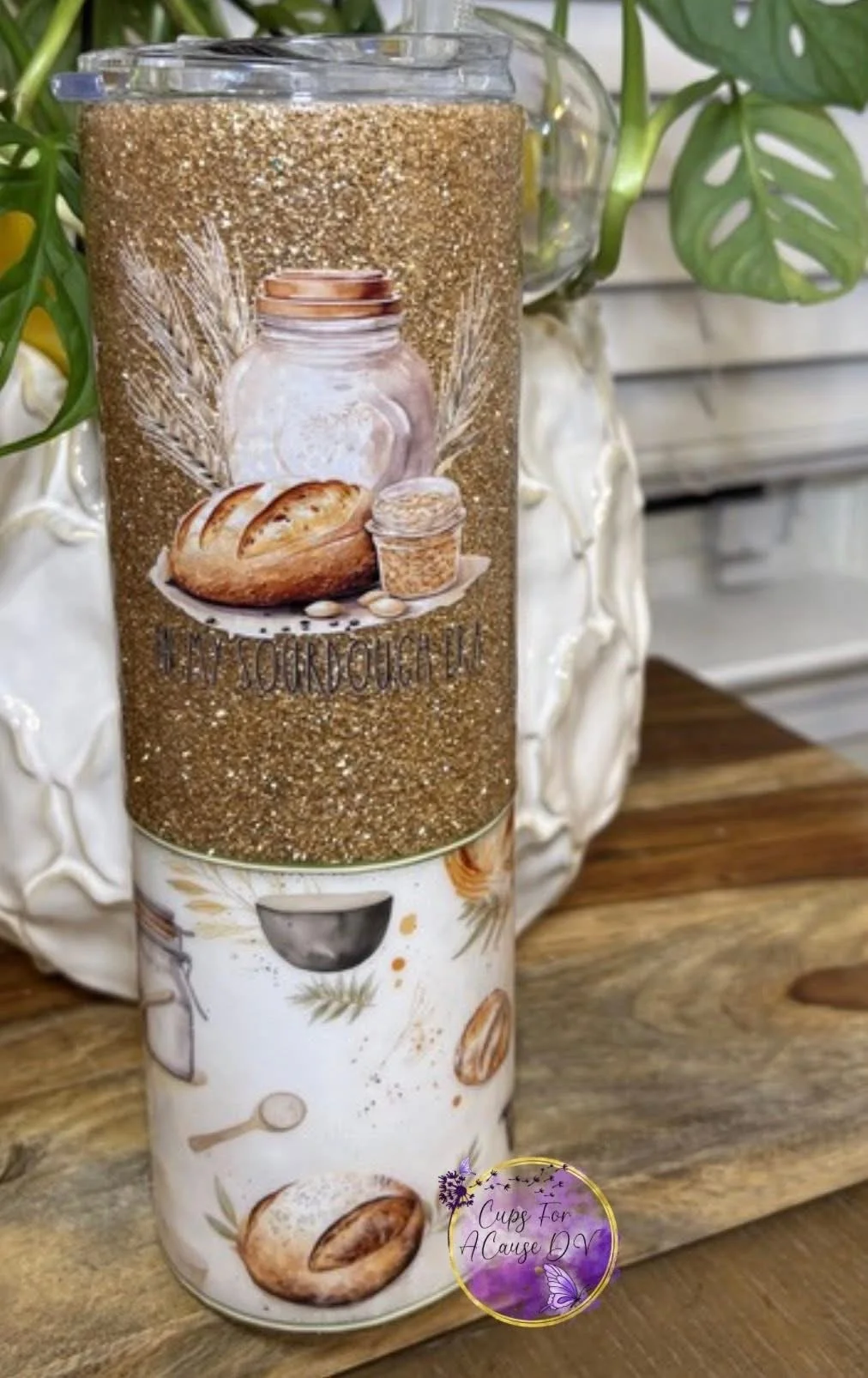 "In my sourdough era" gold 30 oz