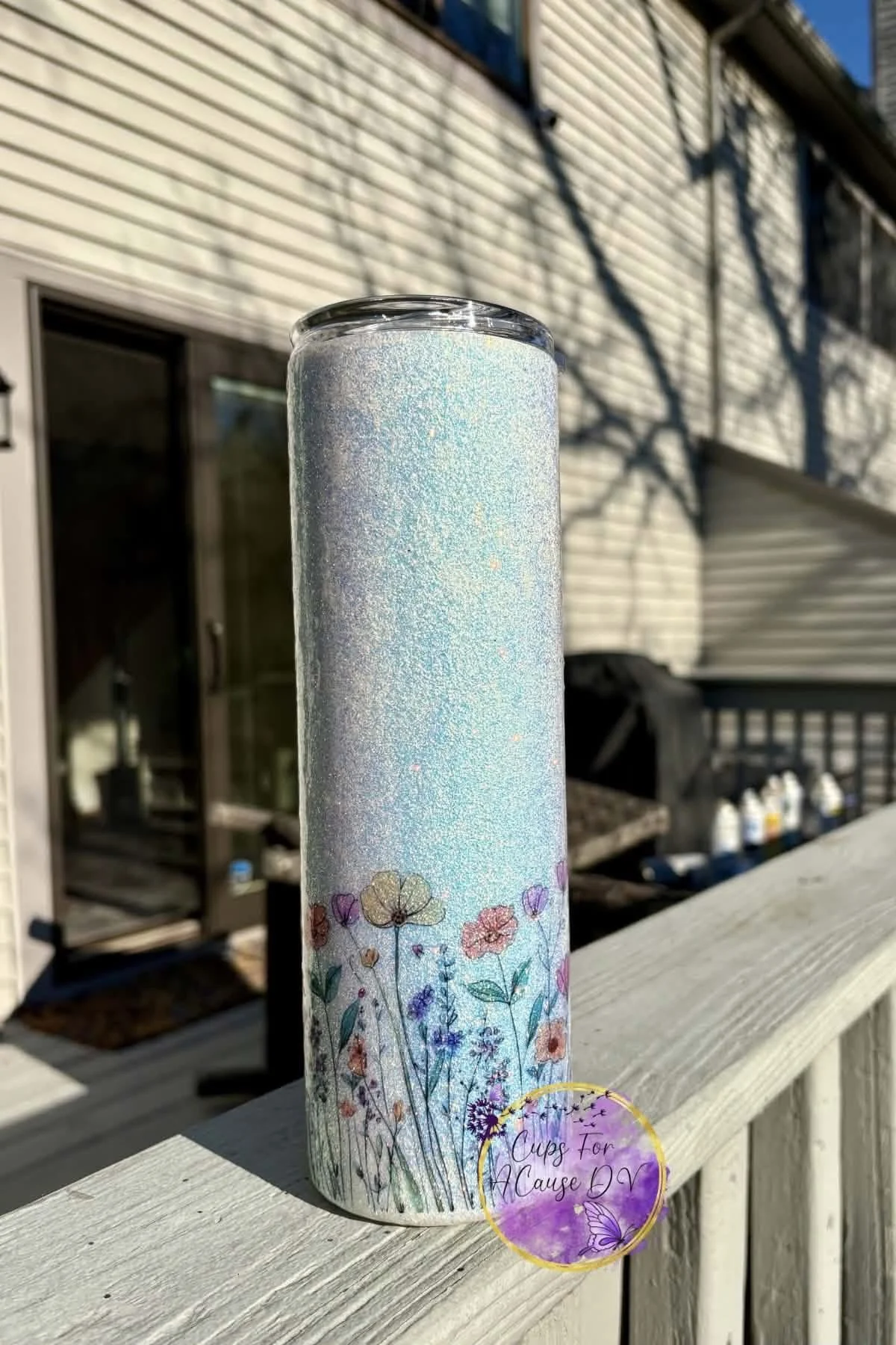 Yellow, pink and purple flowers 30 oz