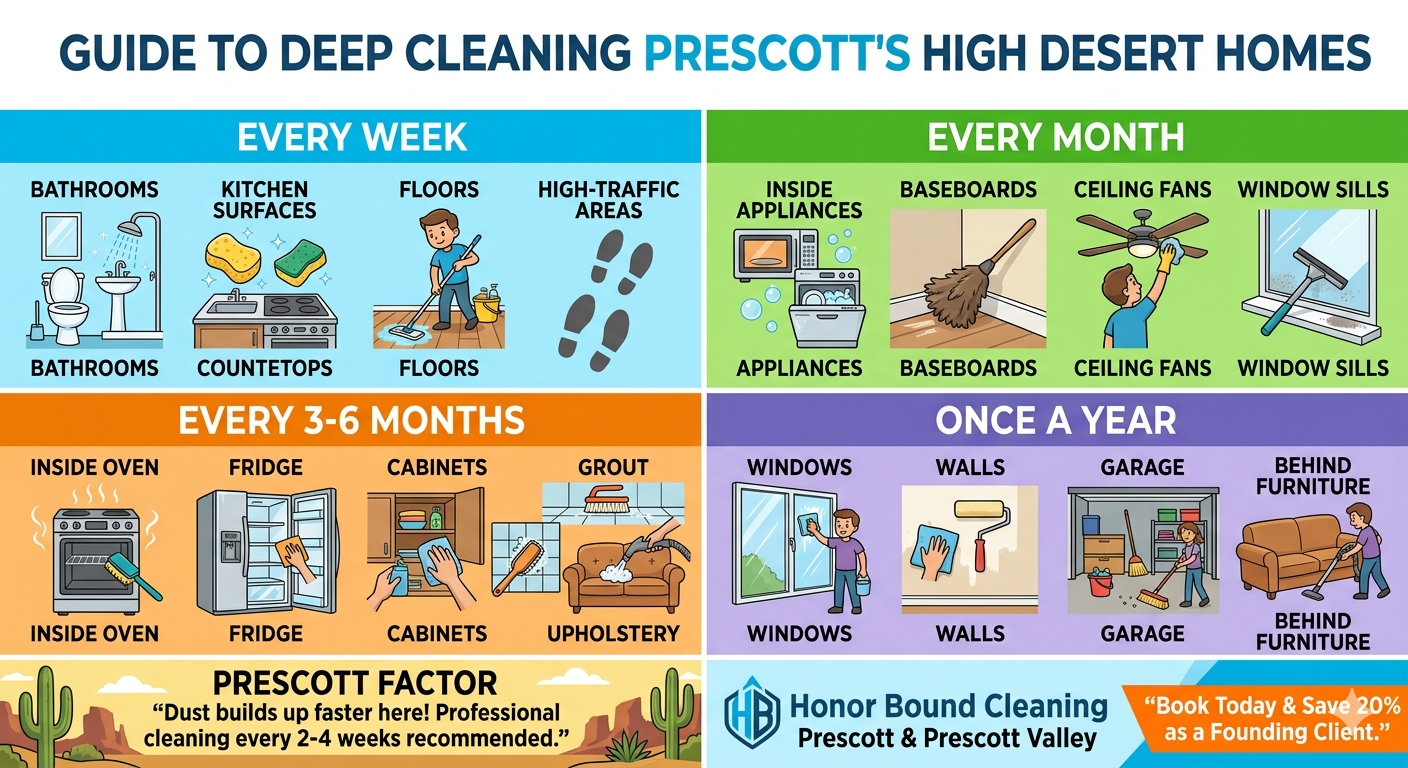 How Often Should You Deep Clean Your Home? A Prescott Homeowner’s Guide