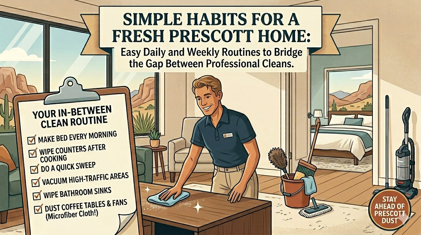 How to Keep Your Prescott Home Clean Between Professional Visits