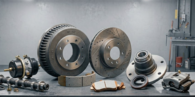 Heavy-Duty Air Brake System Parts (AIR BRAKES, DRUMS, ROTORS)