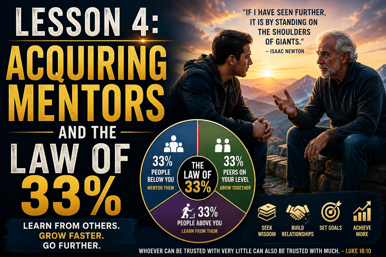Lesson 4: Acquiring Mentors and the Law of 33%