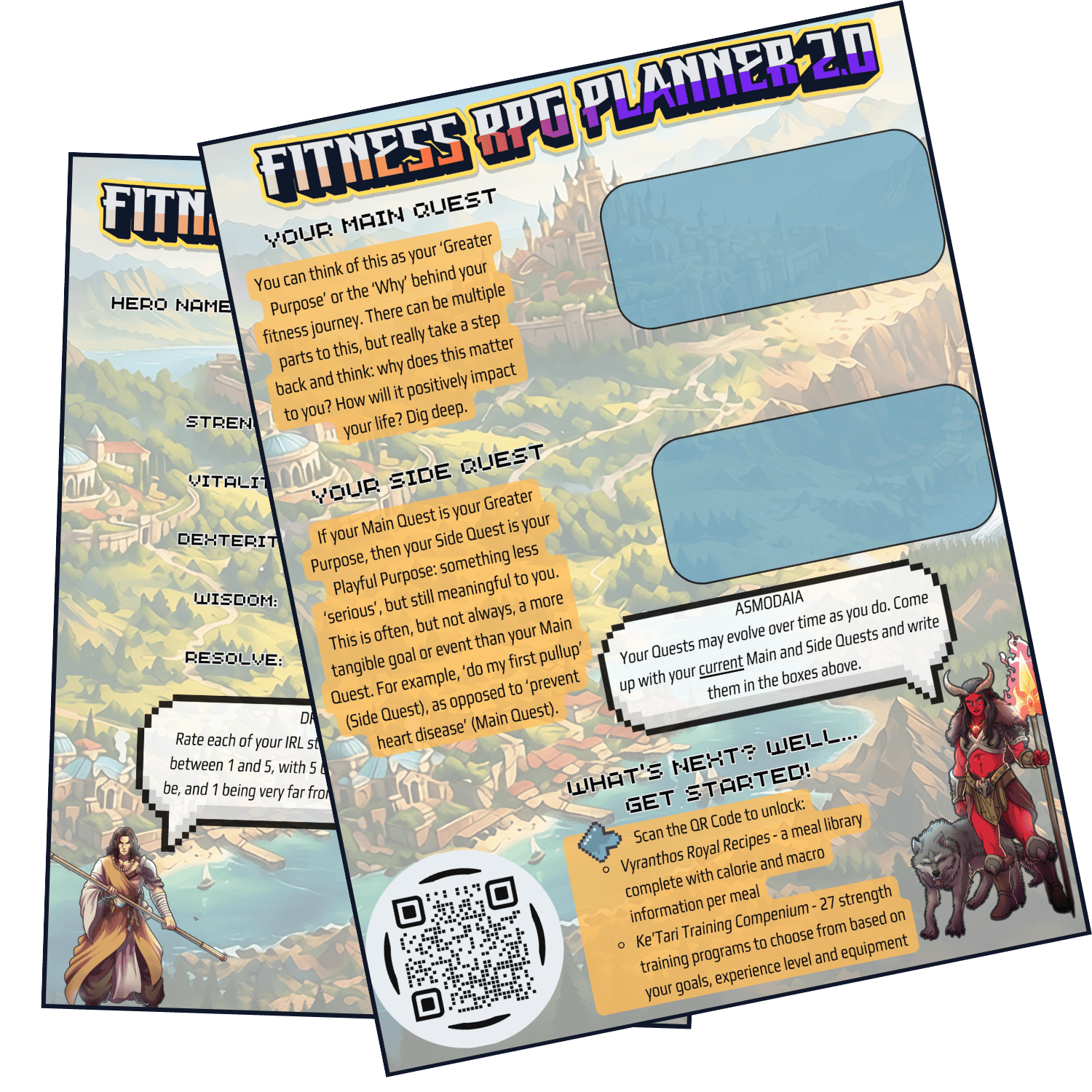 Fitness RPG Planner 2.0