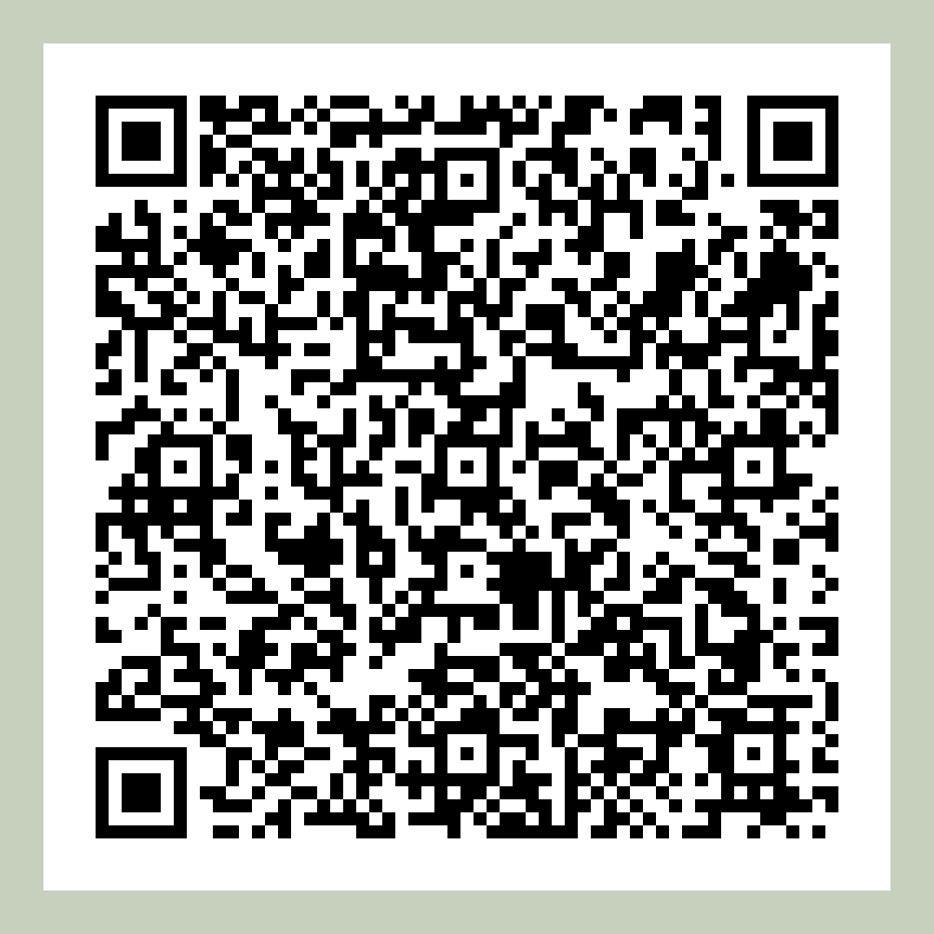 A black and white QR code on a light gray background.