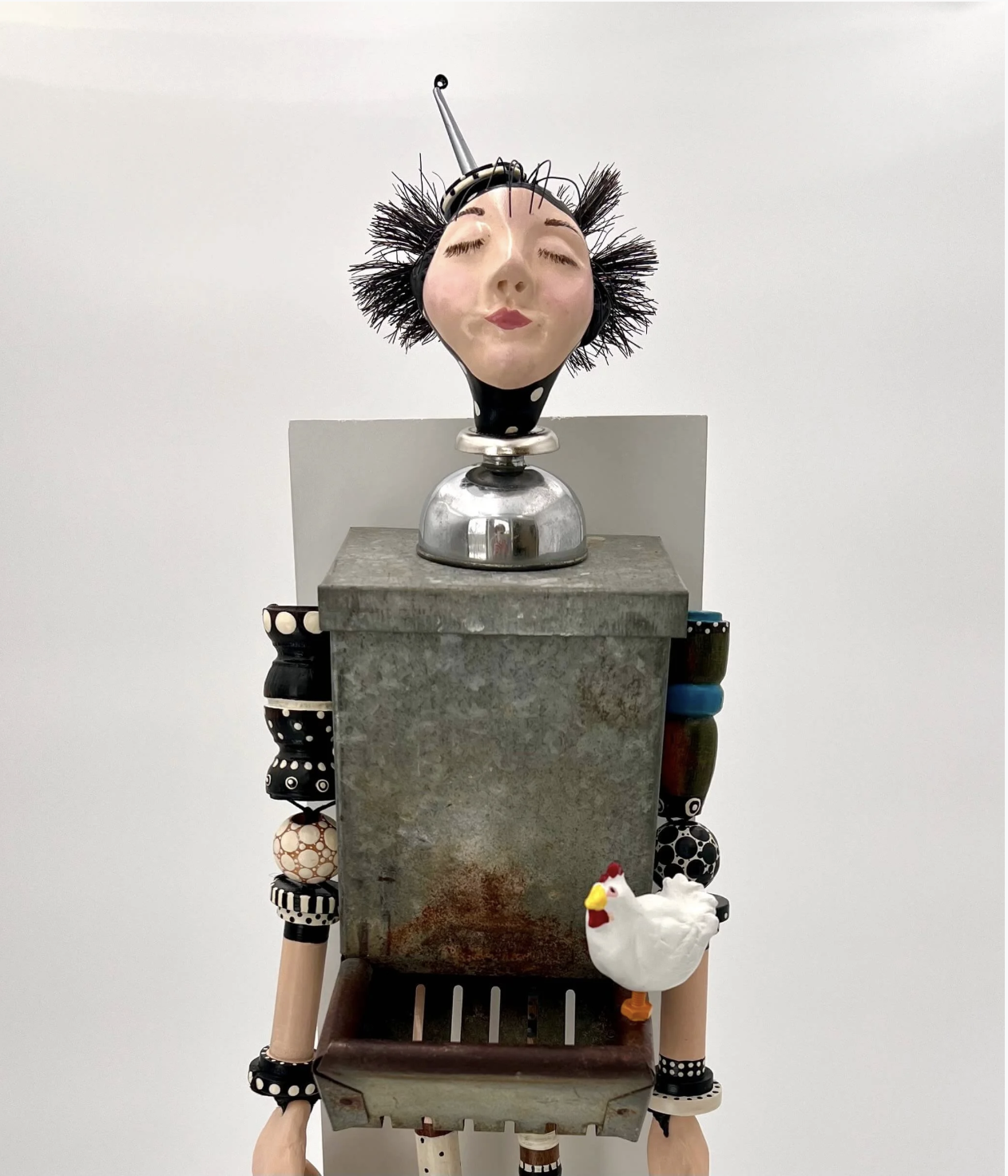 Julie Koch's Harriet assemblage sculpture - featured in the Fusion Fine Art gallery.
